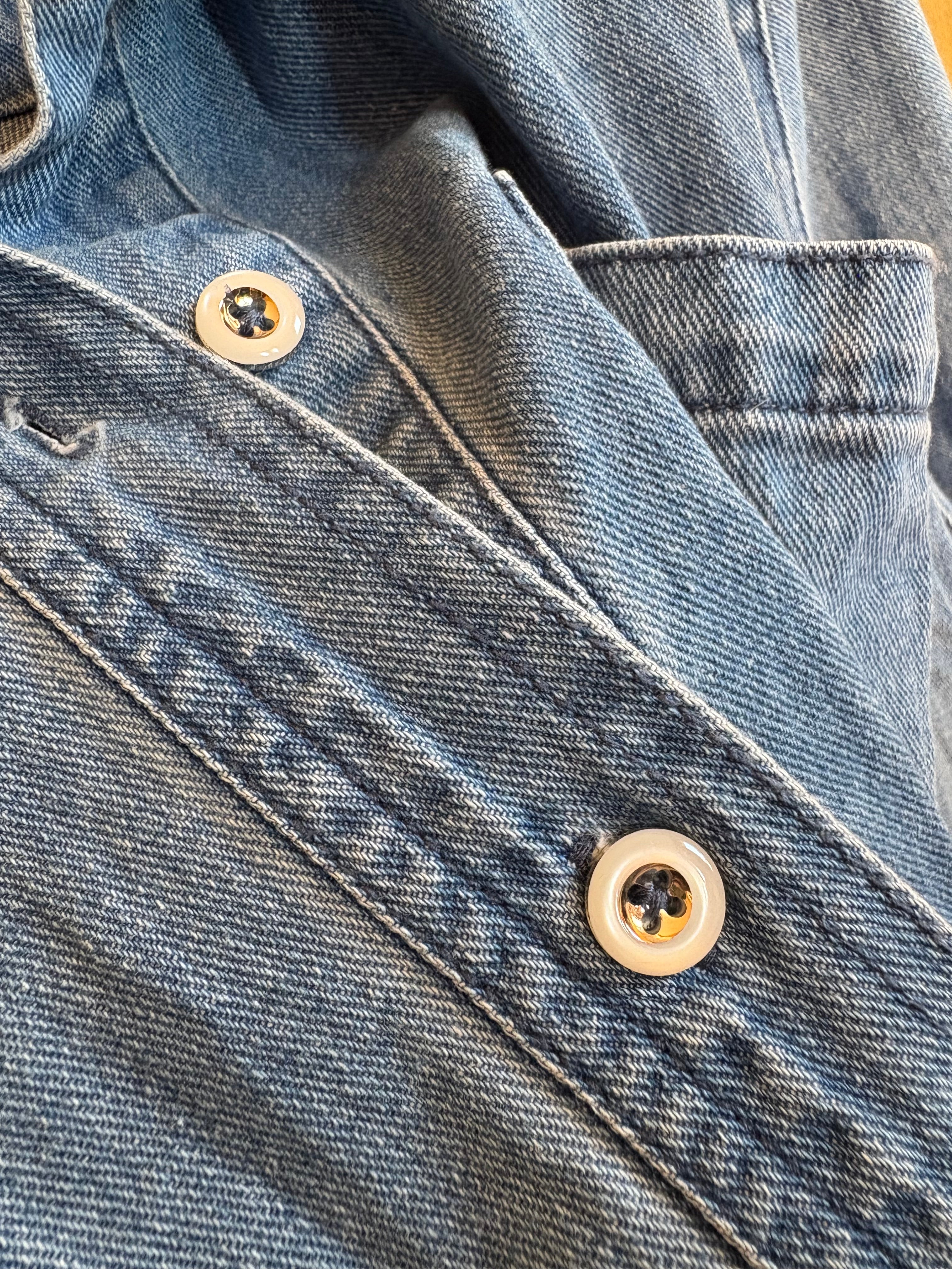 Large Upcycled Antique Patchwork Artists Smock