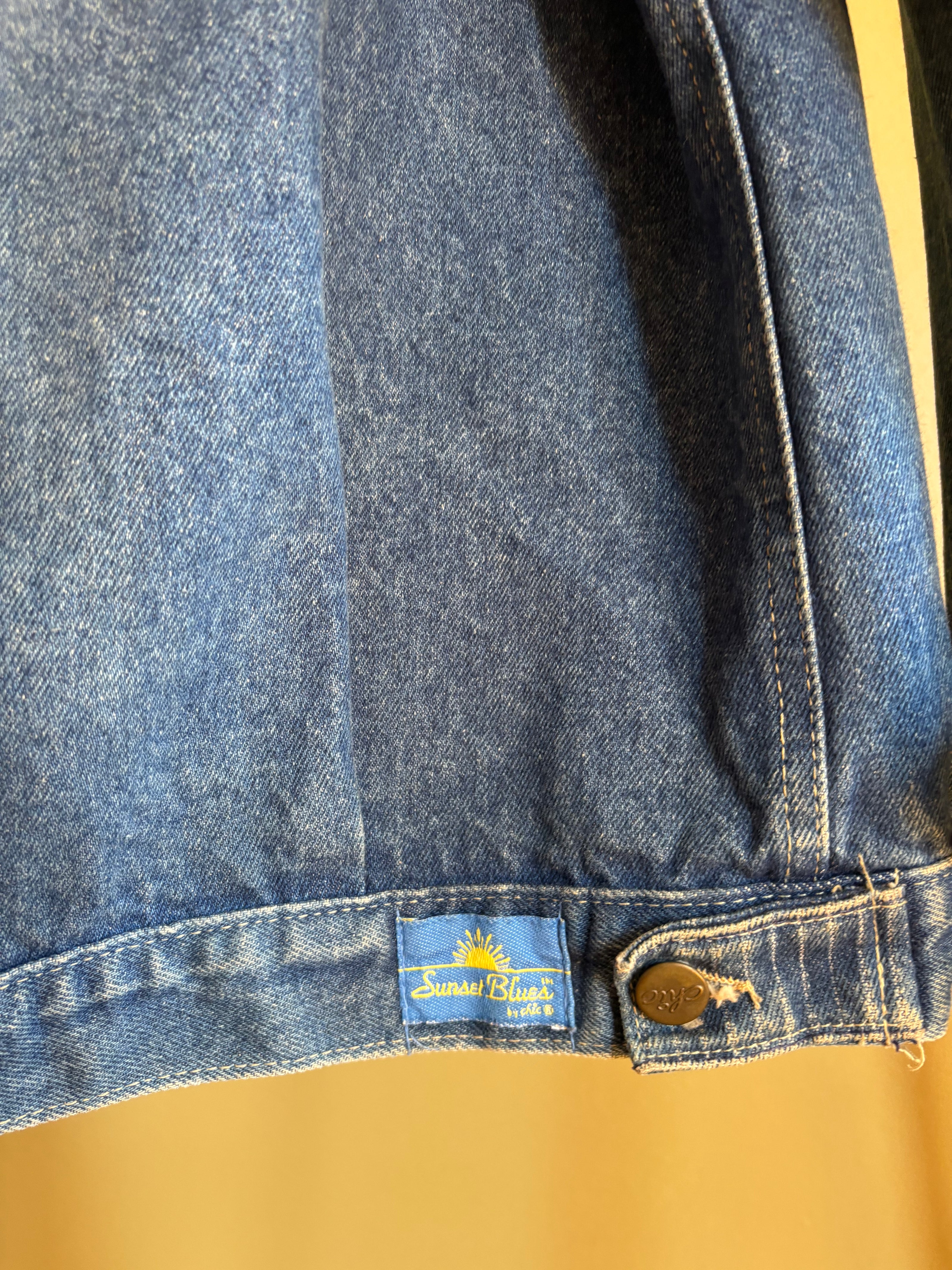 Medium Upcycled Antique Patchwork Denim Jacket