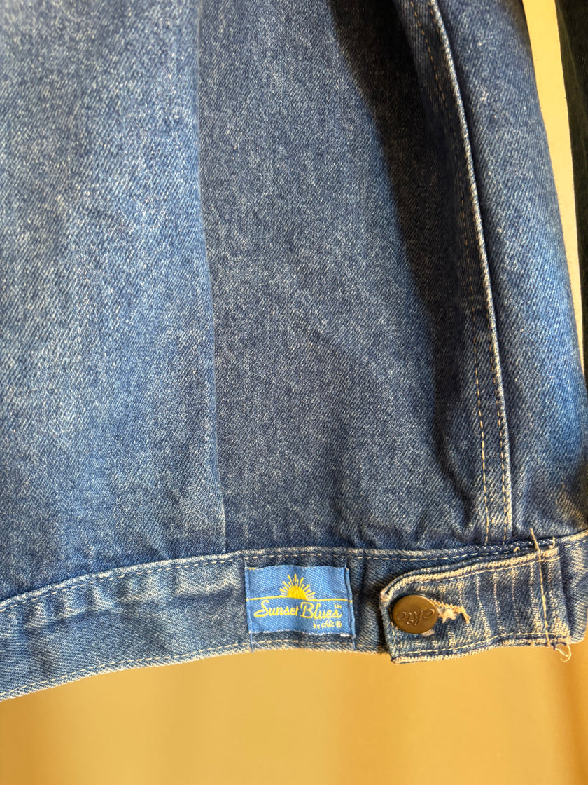 Medium Upcycled Antique Patchwork Denim Jacket