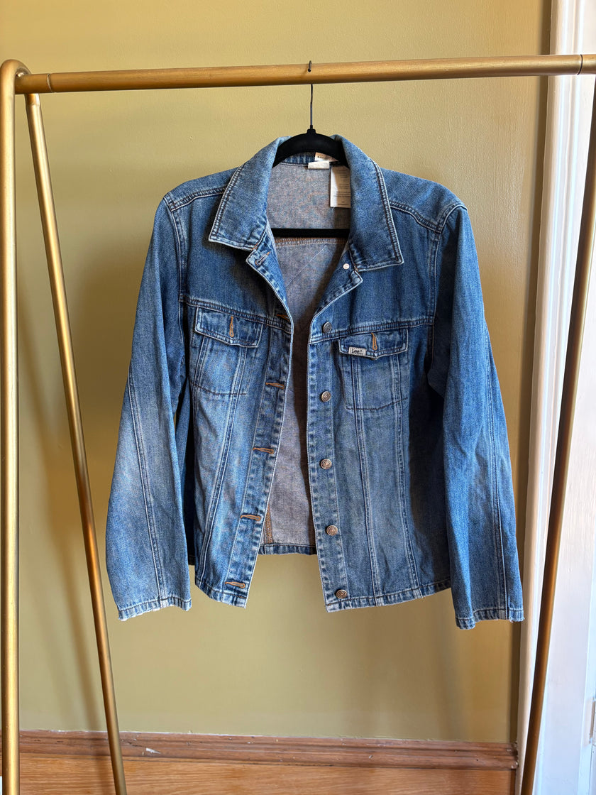 Medium Upcycled Antique Patchwork Denim Jacket