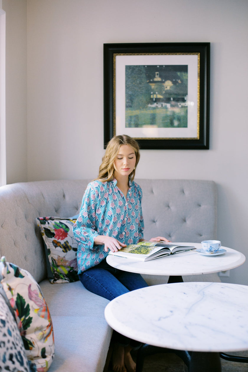 The Belle Blouse in Winter Sky