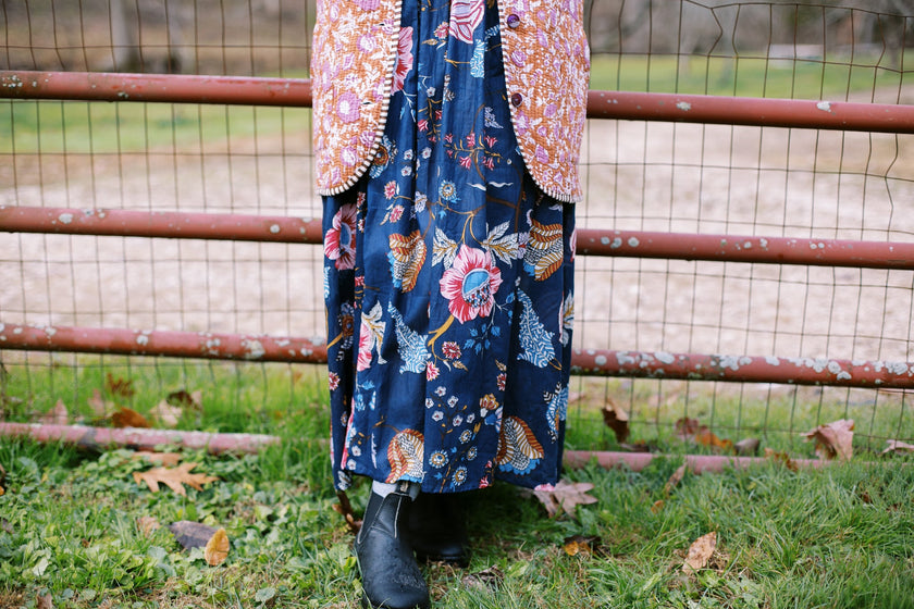 The Derby Dress in Navy