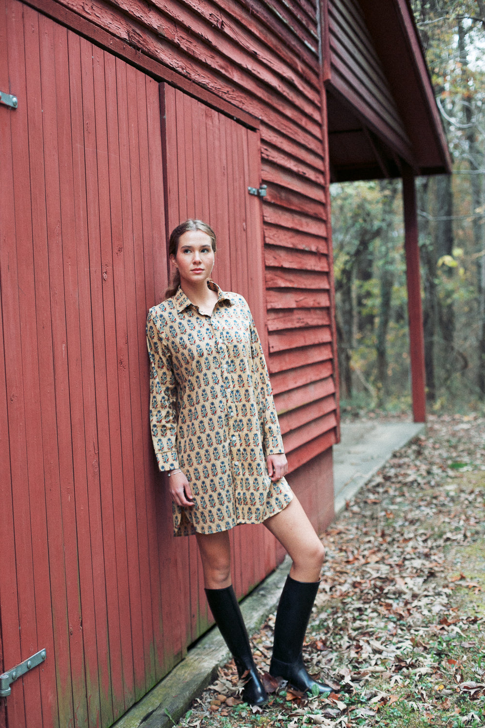 The Lexington Shirt Dress in Cider