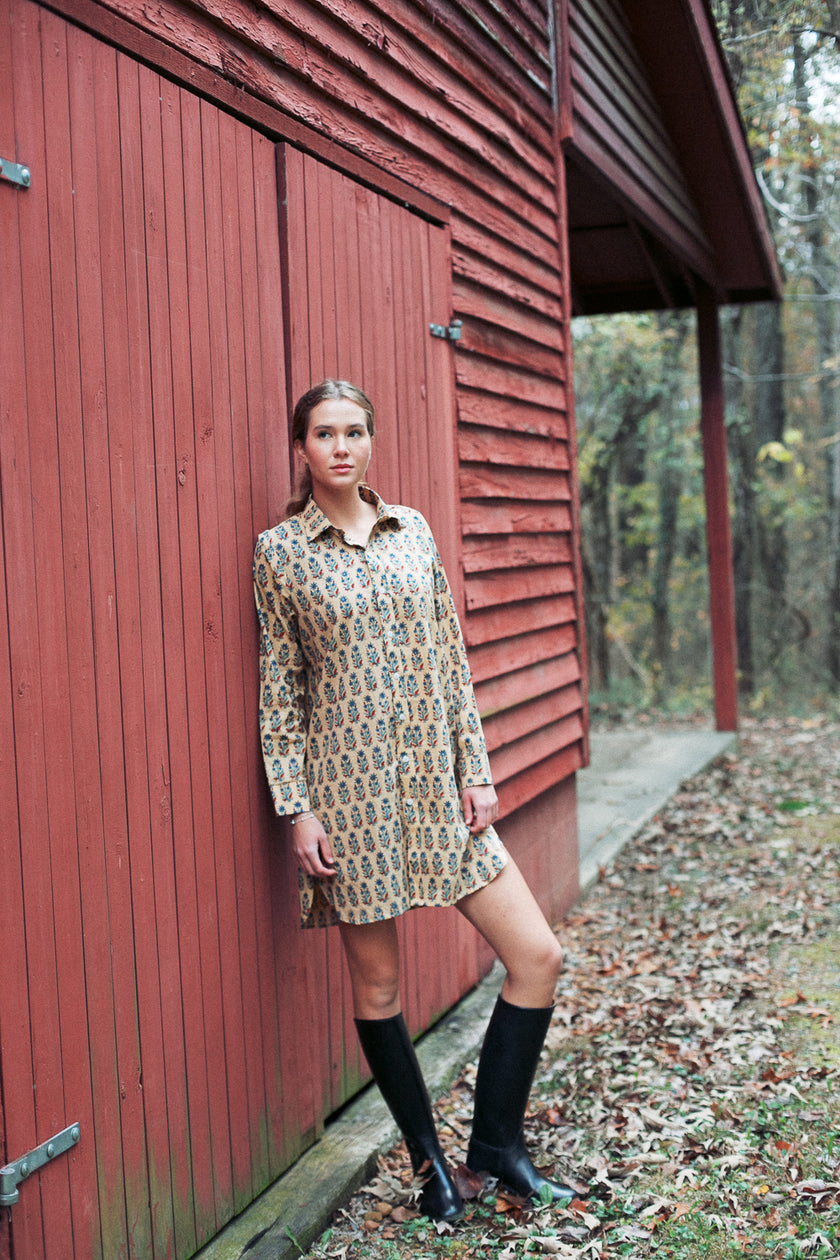 The Lexington Shirt Dress in Cider