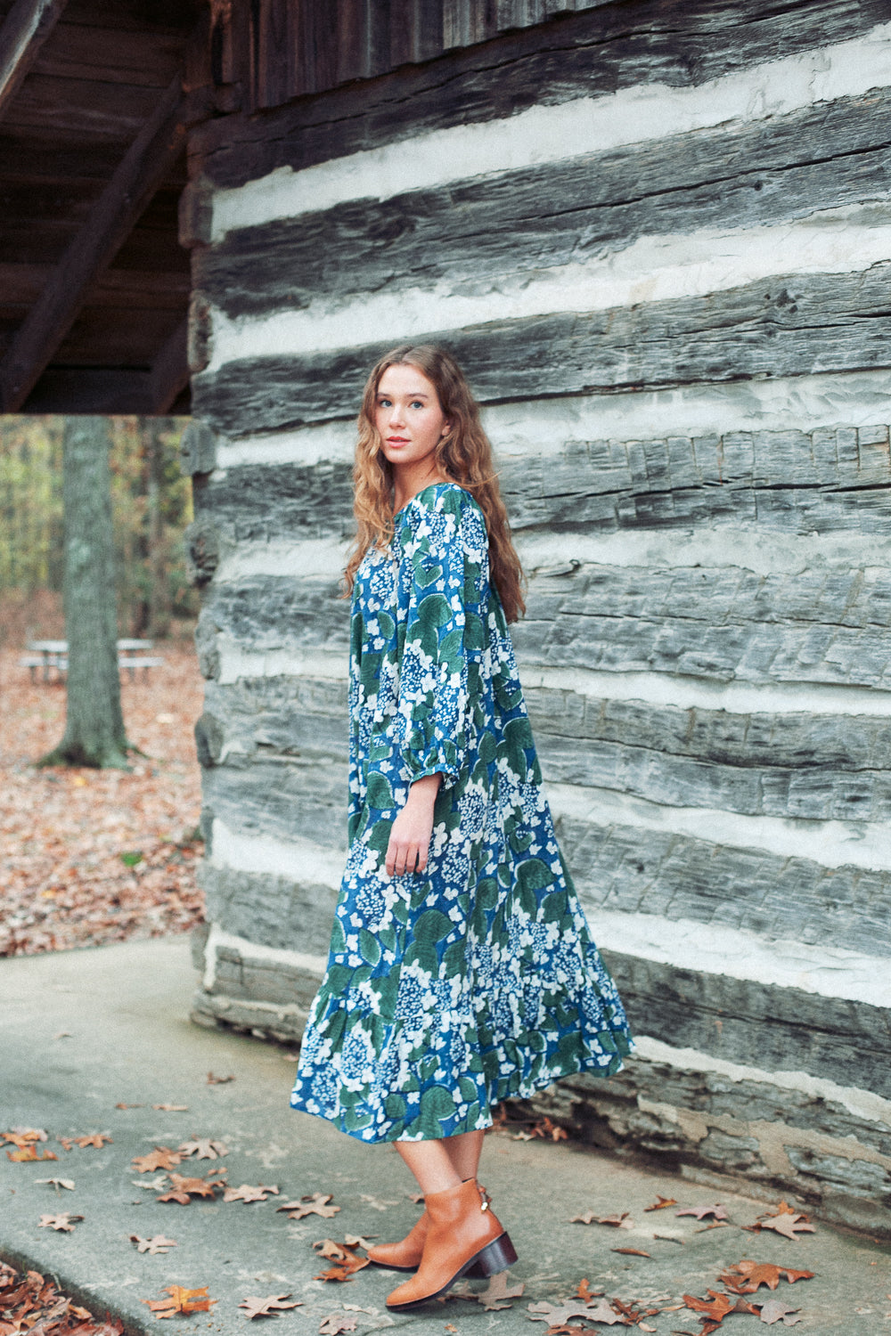 The Lincoln Dress in Hydrangea