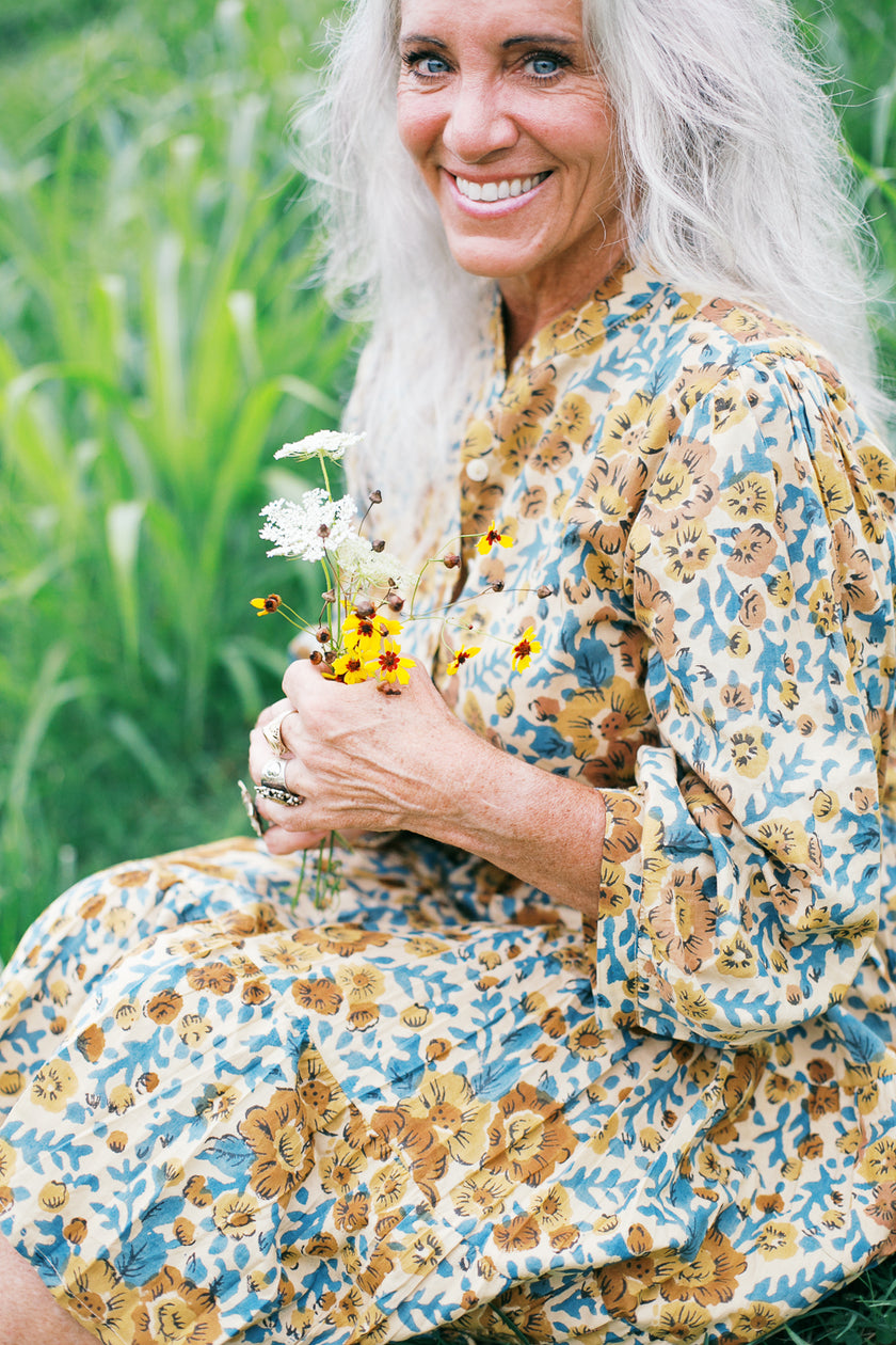 The Meadow Muse Dress in Desert Bloom