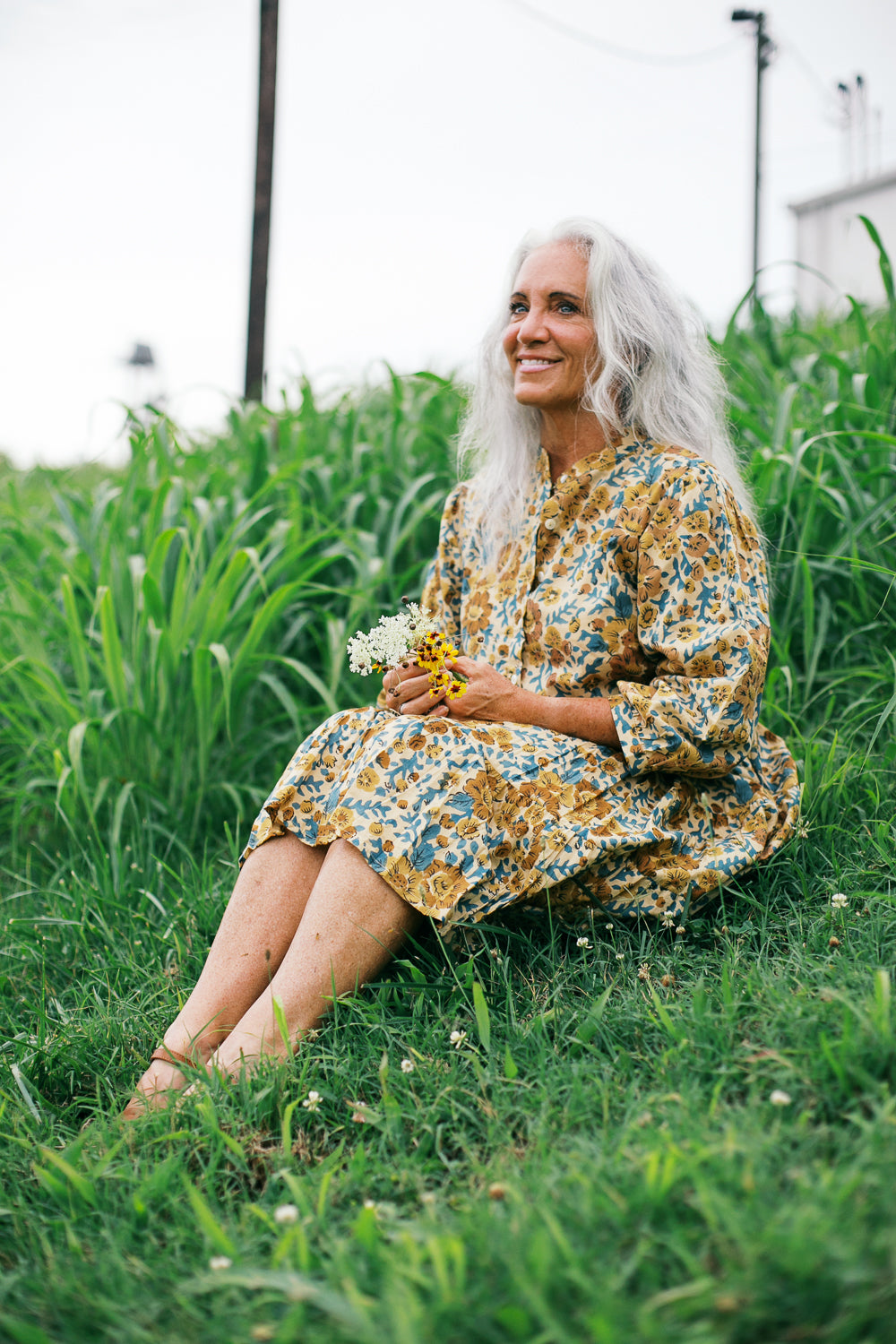 The Meadow Muse Dress in Desert Bloom