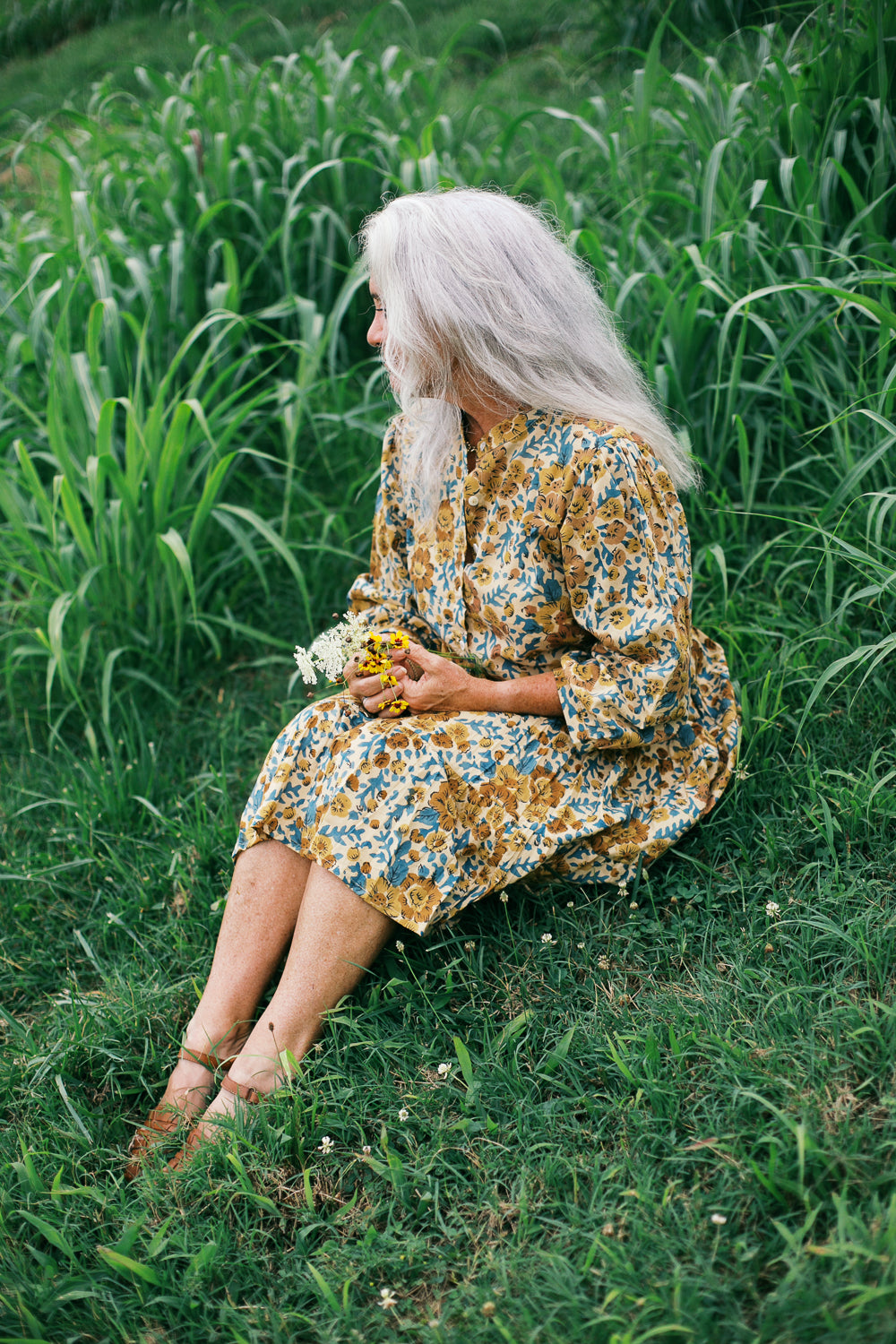 The Meadow Muse Dress in Desert Bloom