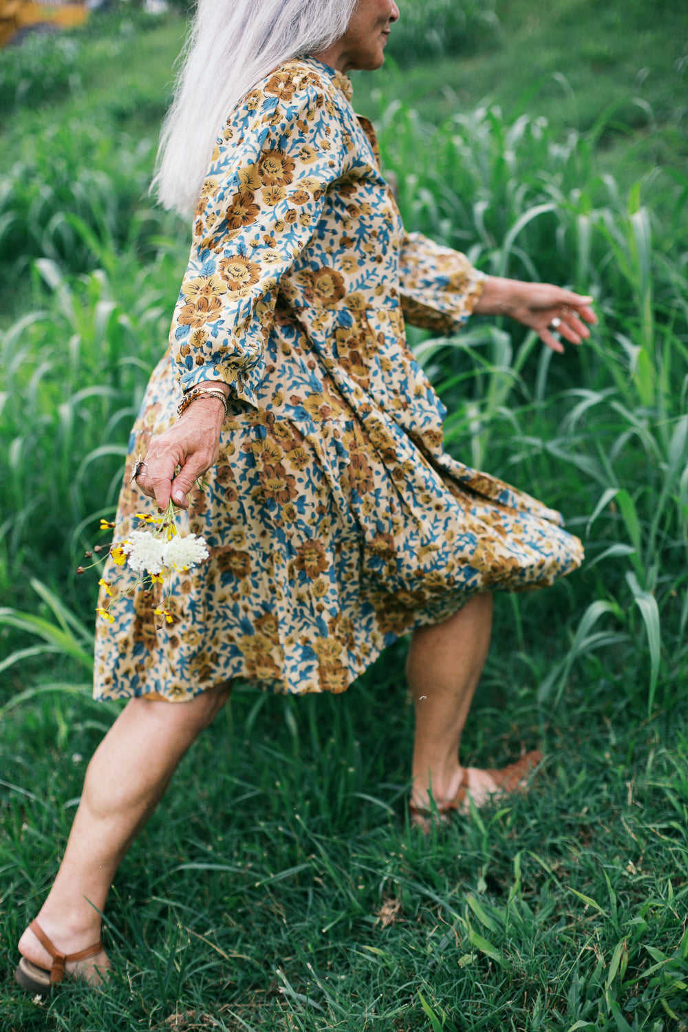 The Meadow Muse Dress in Desert Bloom