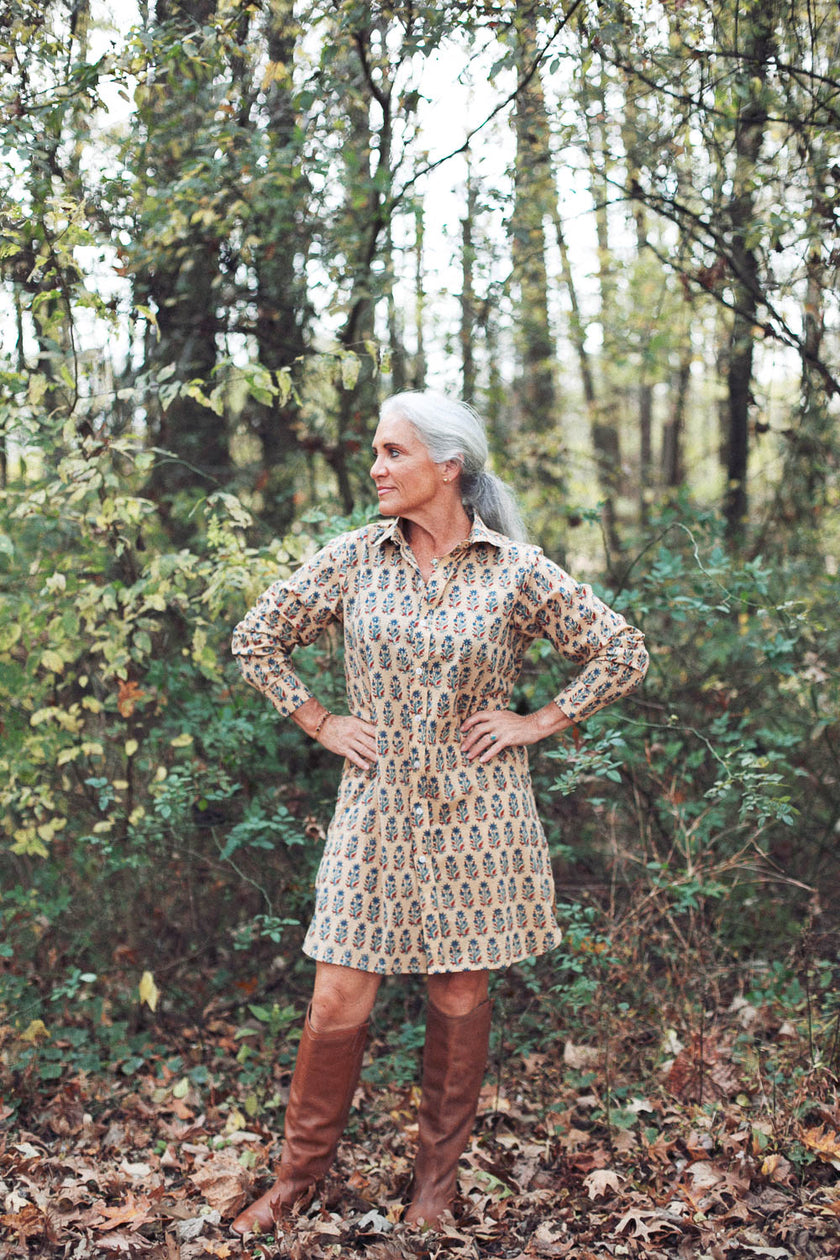 The Lexington Shirt Dress in Cider