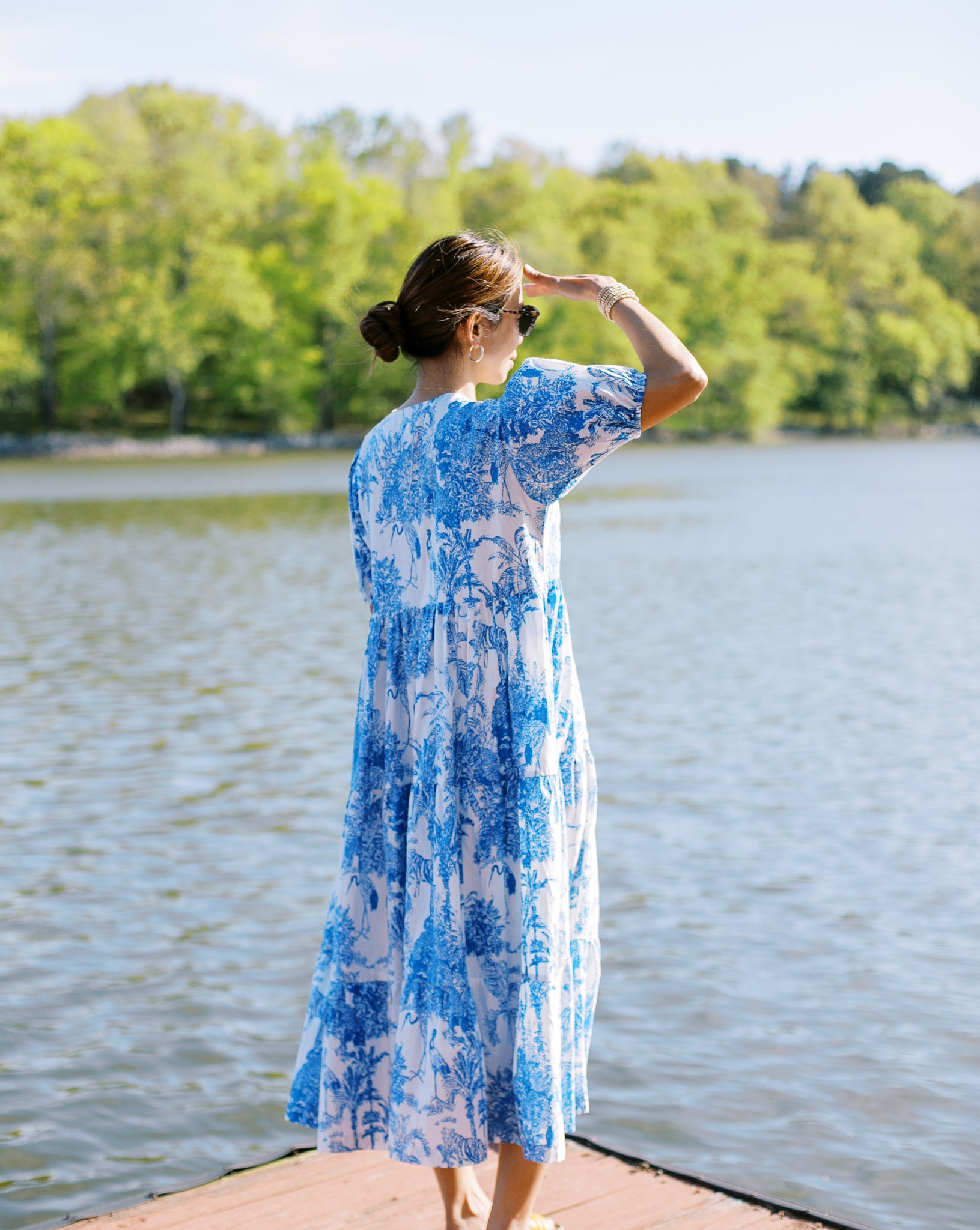 The Lake Dress in Blue Heron