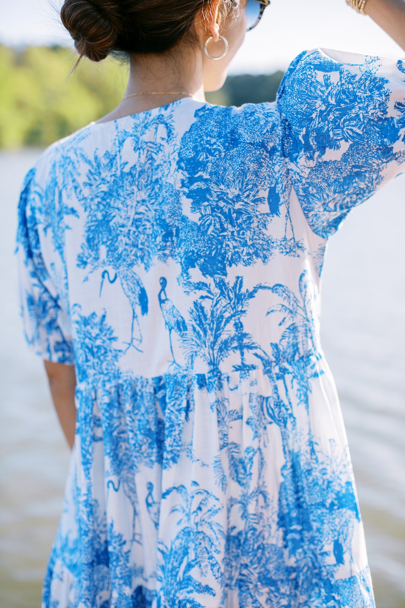 The Lake Dress in Blue Heron
