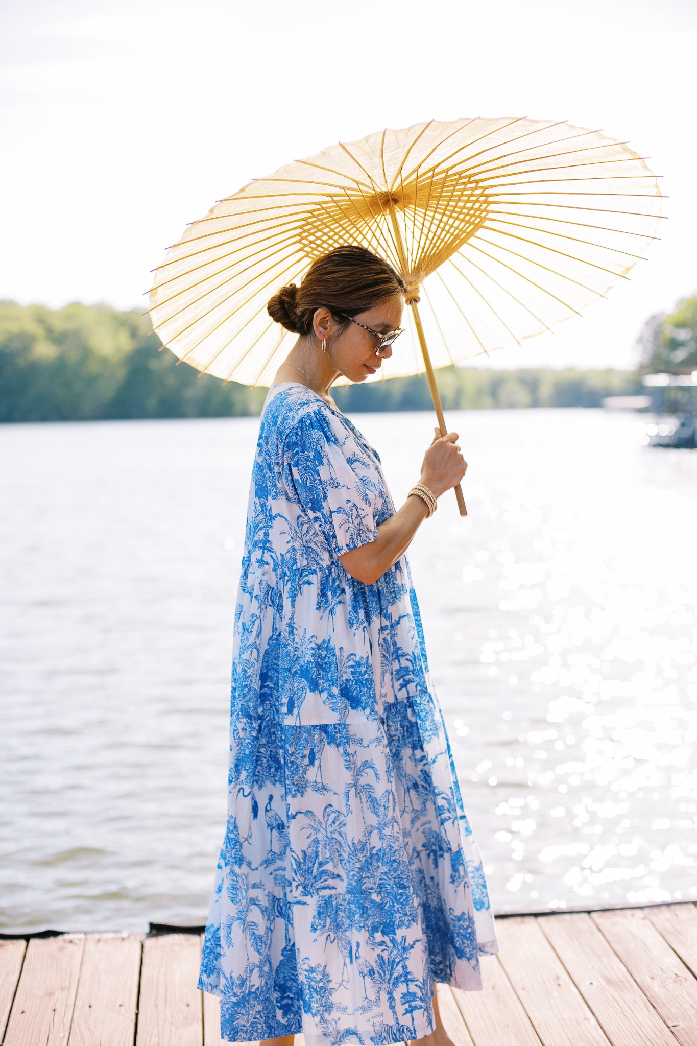 The Lake Dress in Blue Heron