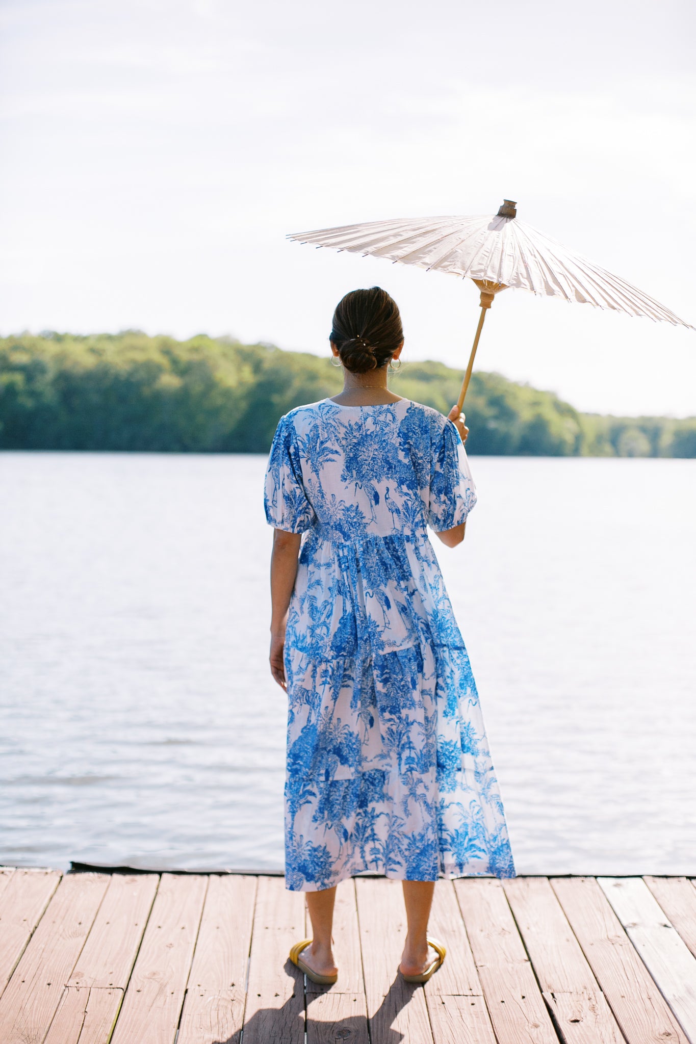 The Lake Dress in Blue Heron