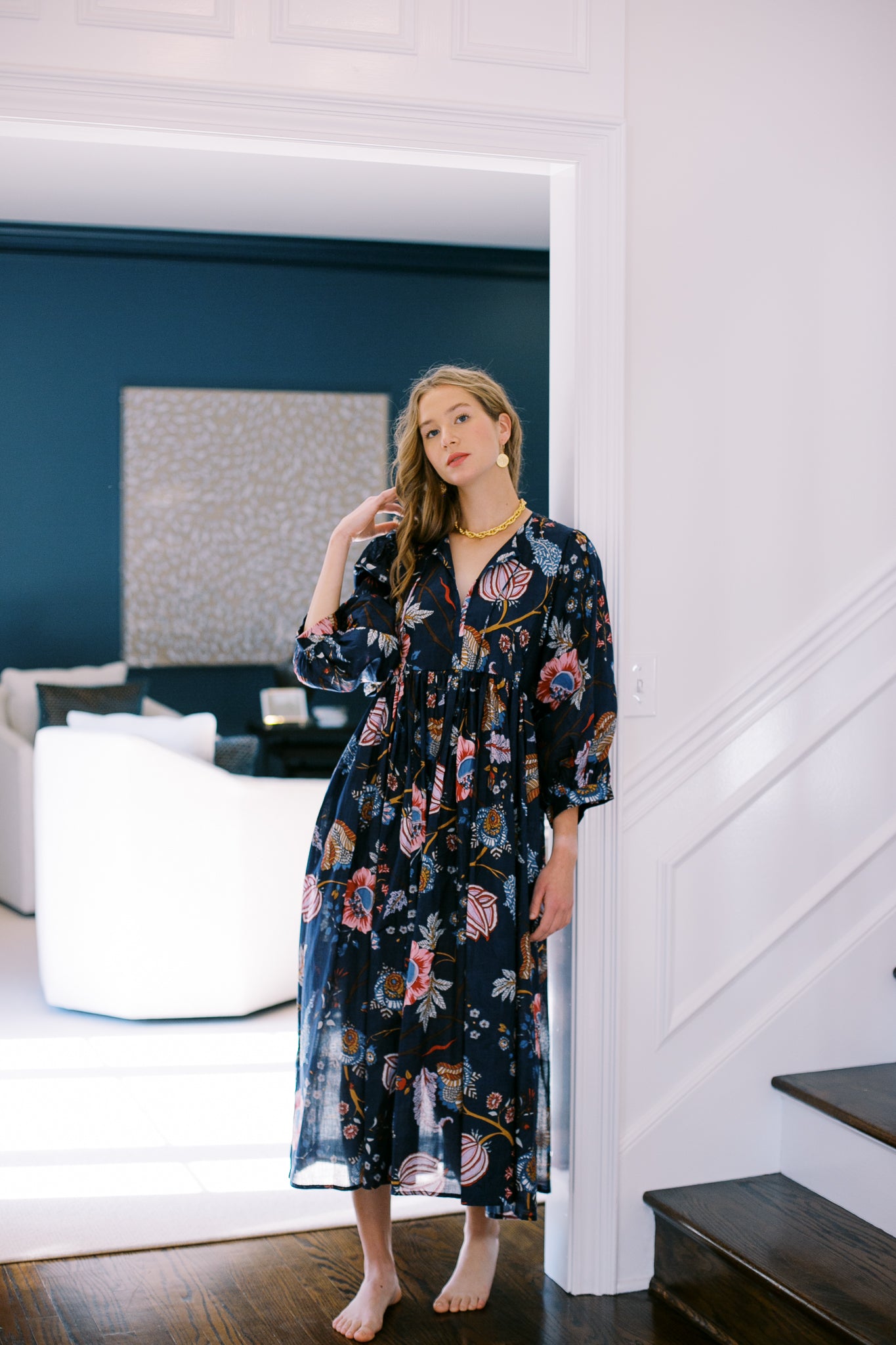 The Derby Dress in Navy