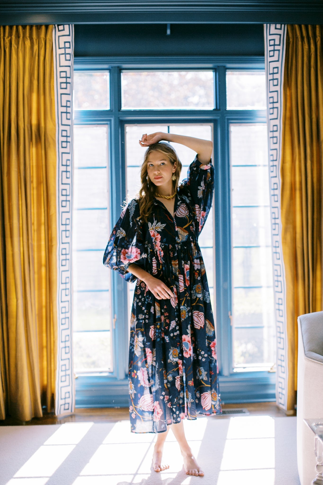 The Derby Dress in Navy