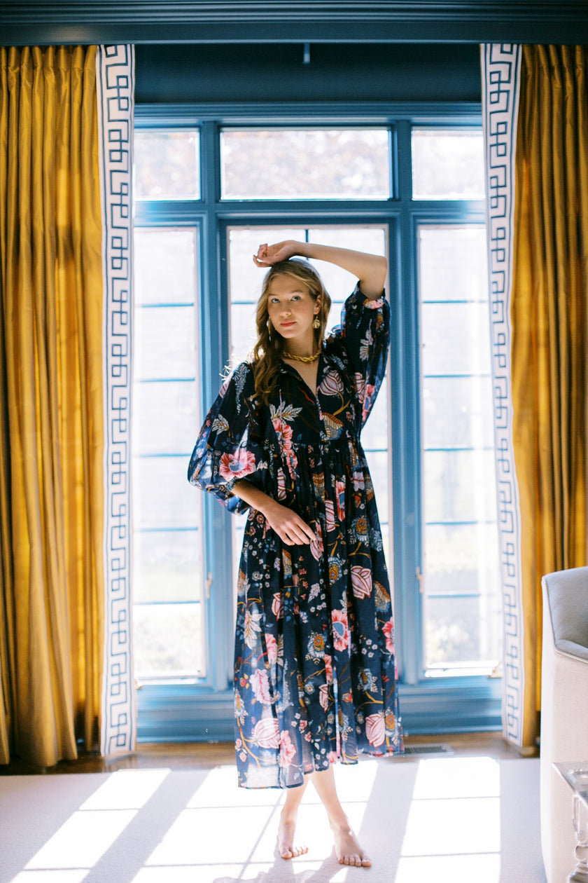 The Derby Dress in Navy