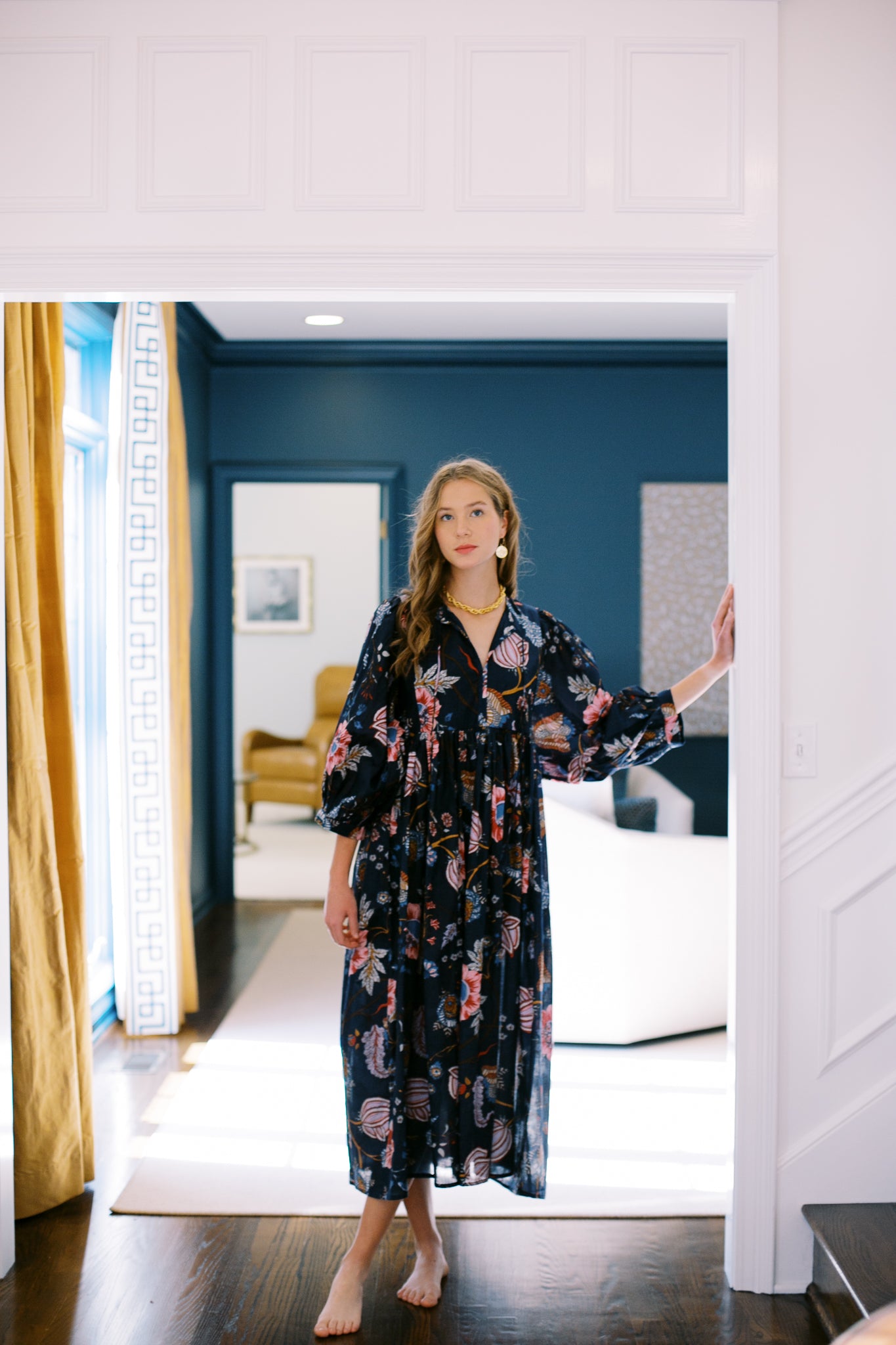 The Derby Dress in Navy