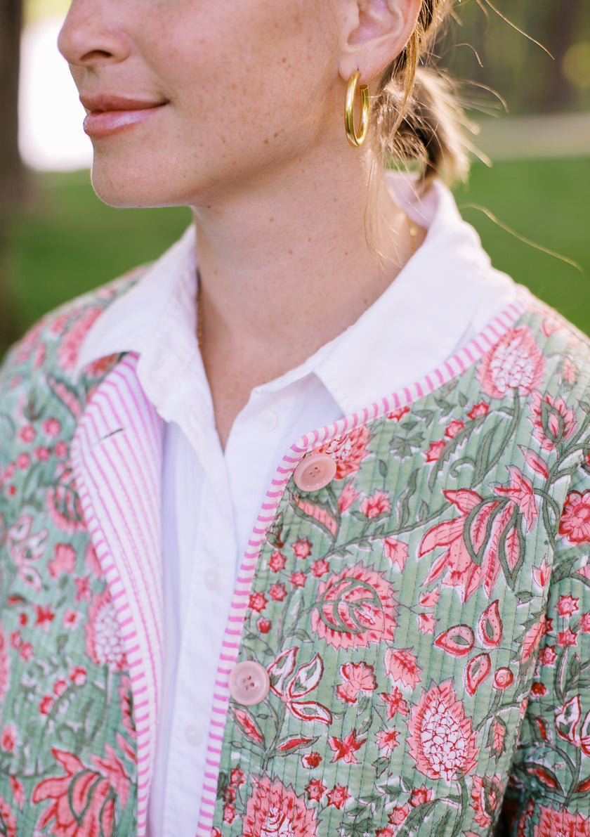 The Summer Woodford Coat in Garden Sorbet