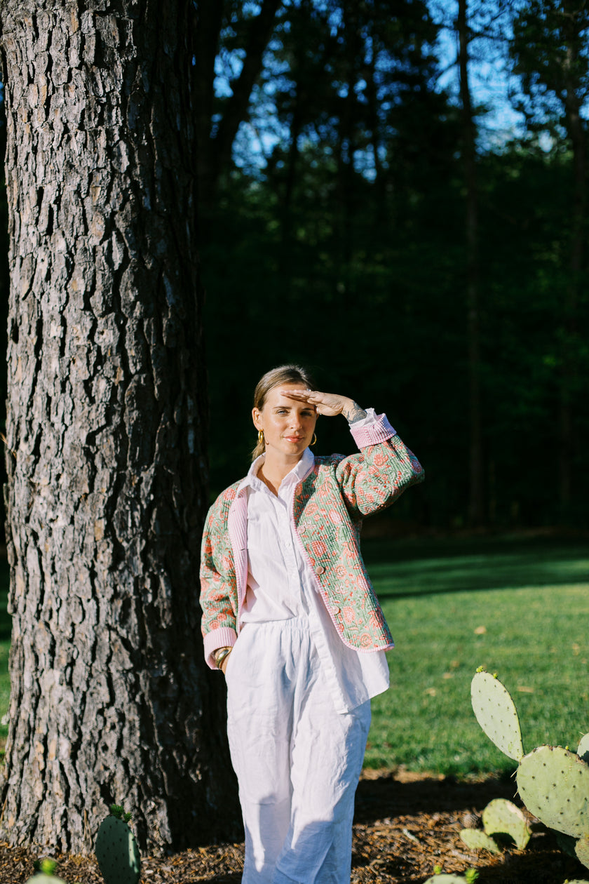 The Summer Woodford Coat in Garden Sorbet