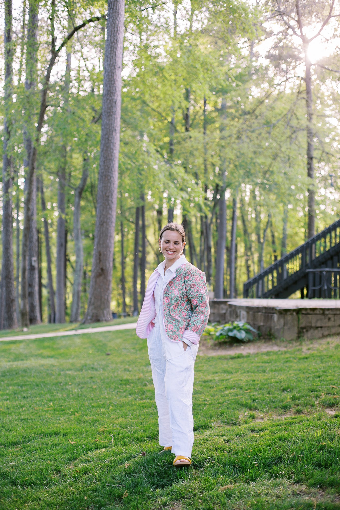 The Summer Woodford Coat in Garden Sorbet