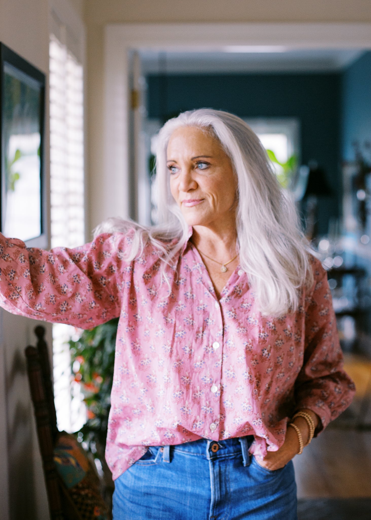 The Belle Blouse in Vintage Rose