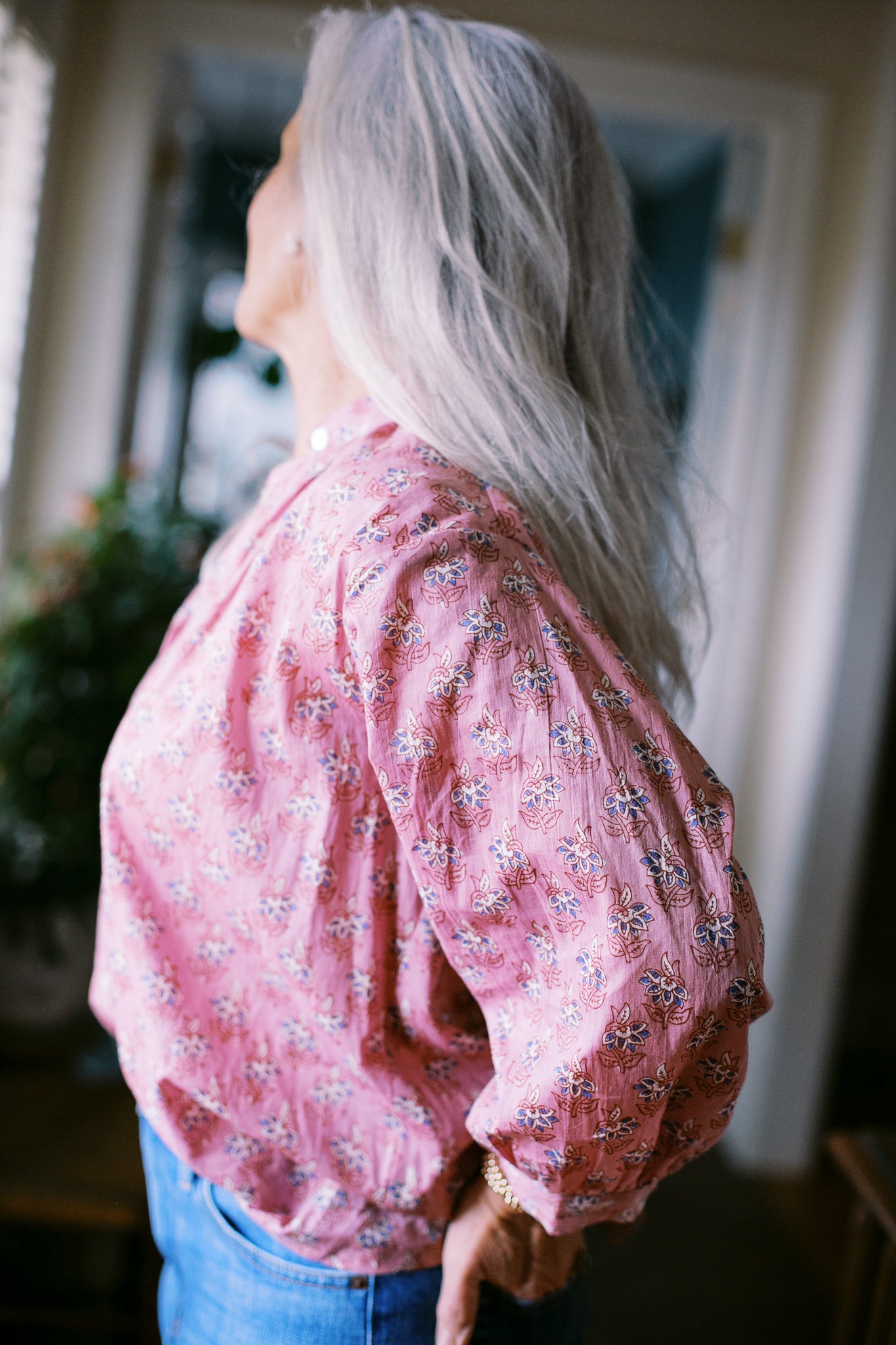 The Belle Blouse in Vintage Rose