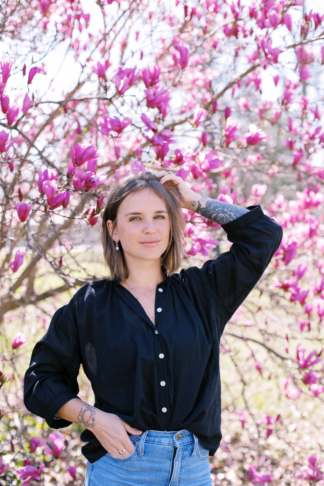 The Belle Blouse in Black