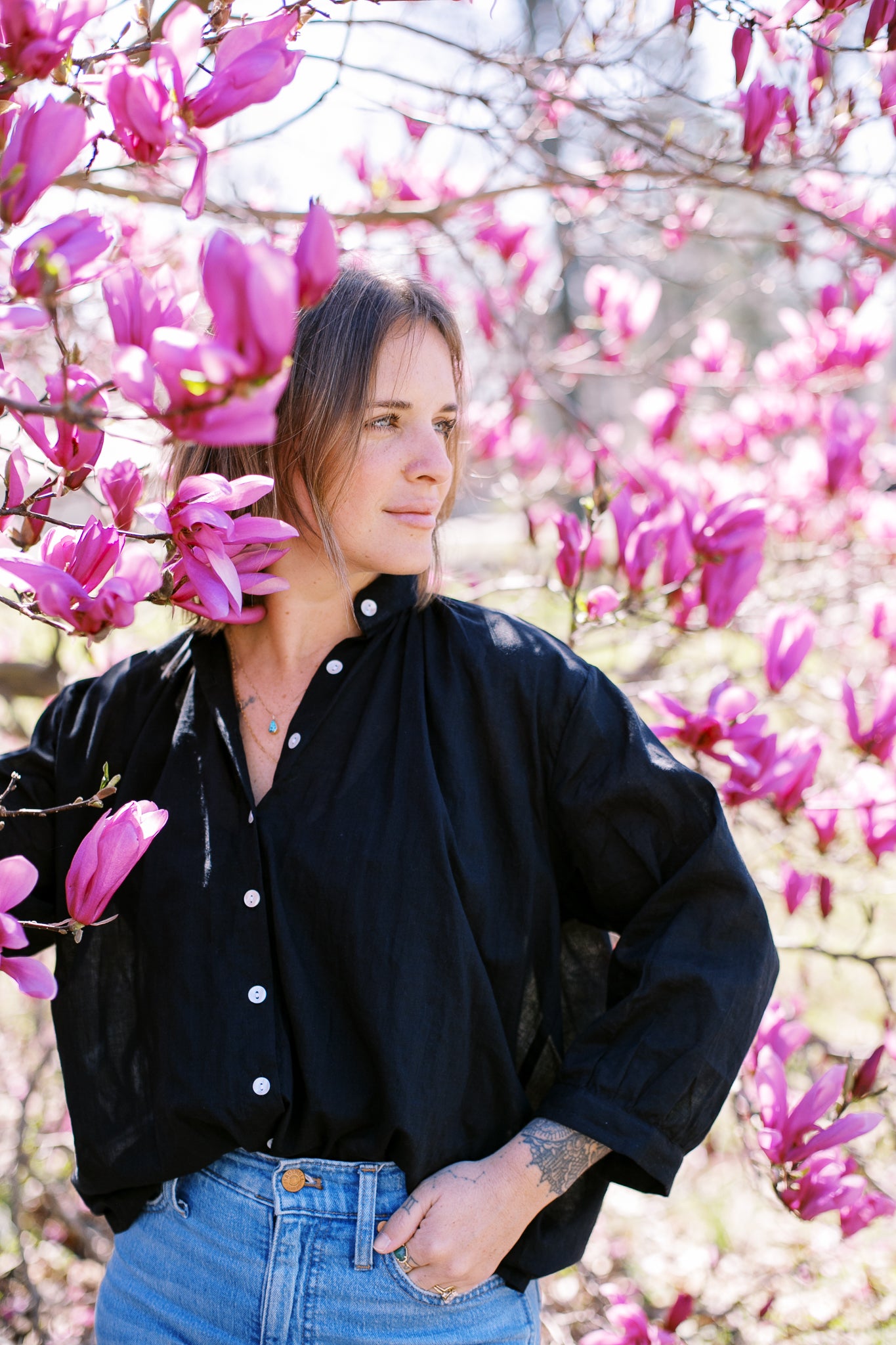 The Belle Blouse in Black