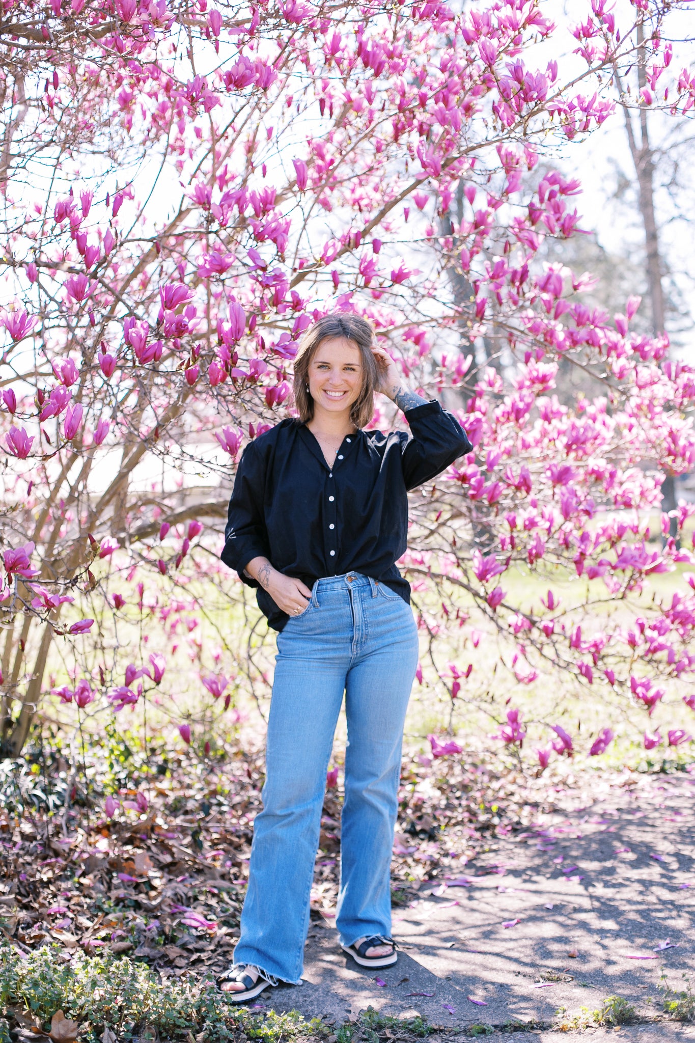 The Belle Blouse in Black