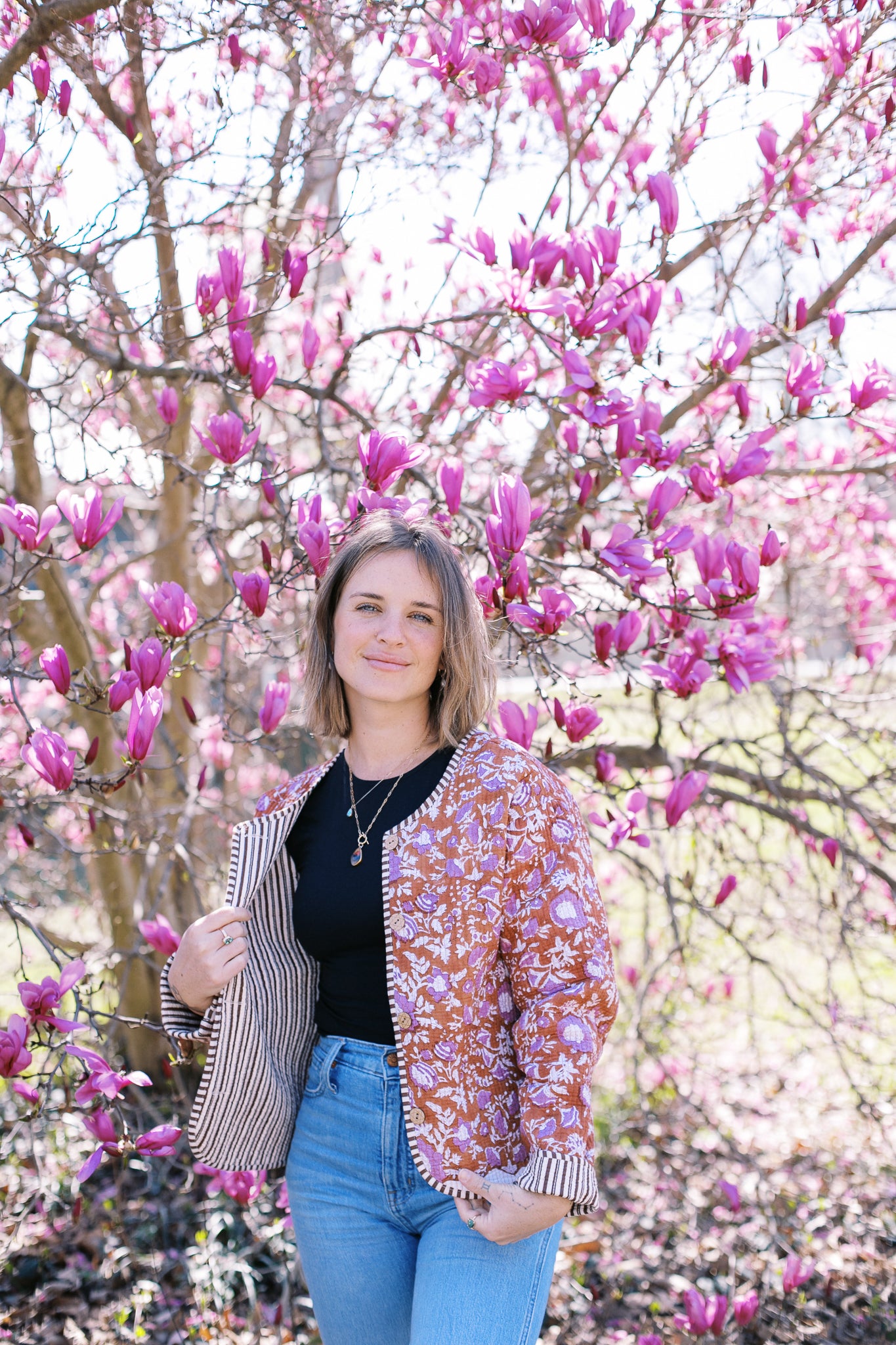 The Crop Woodford Coat in Sienna Rose