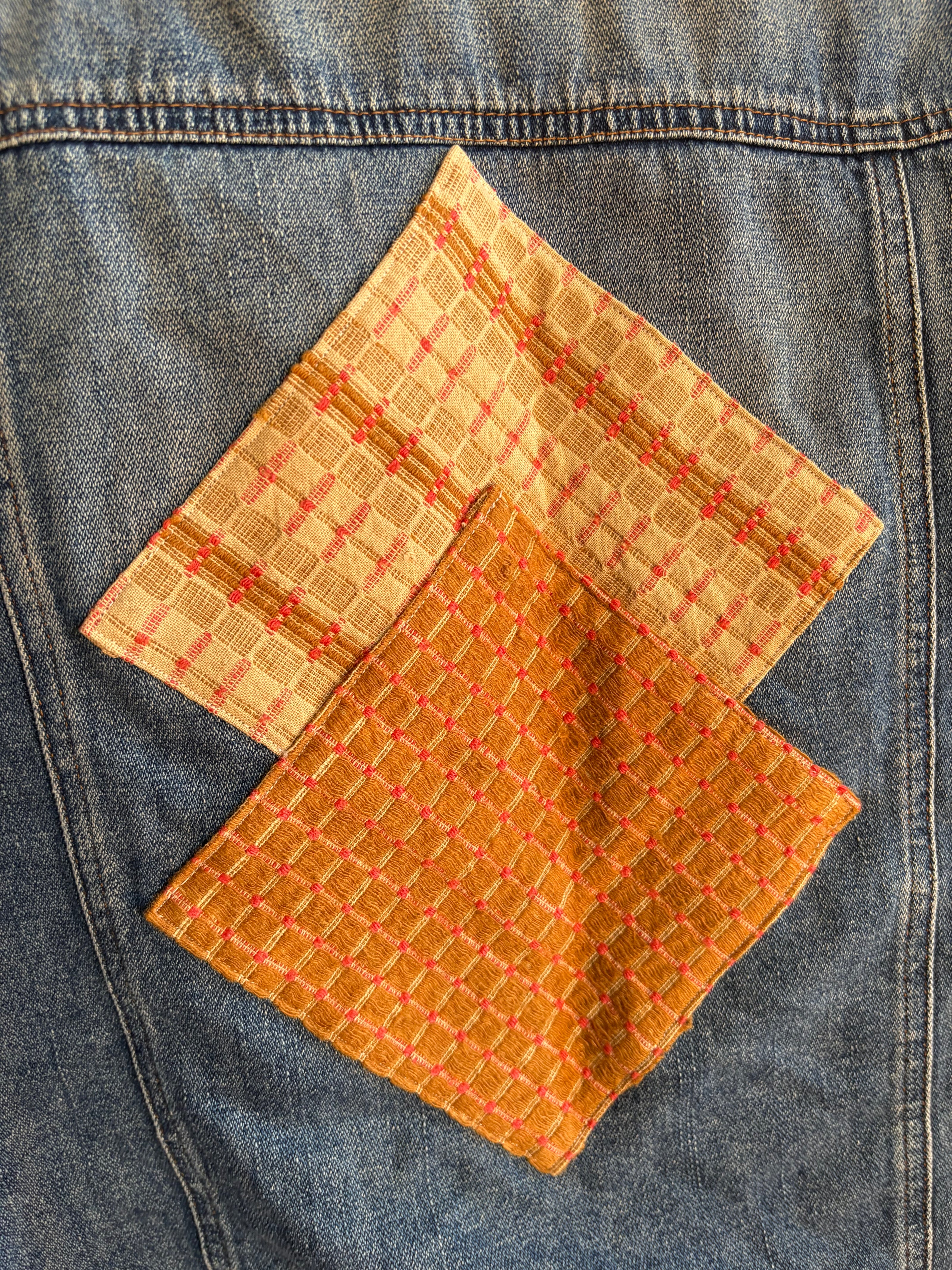 Medium Upcycled Antique Patchwork Denim Jacket