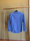S/M Upycled Western Antique Patchwork Denim Shirt