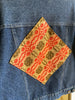 S/M Upcycled Antique Patchwork Denim Jacket