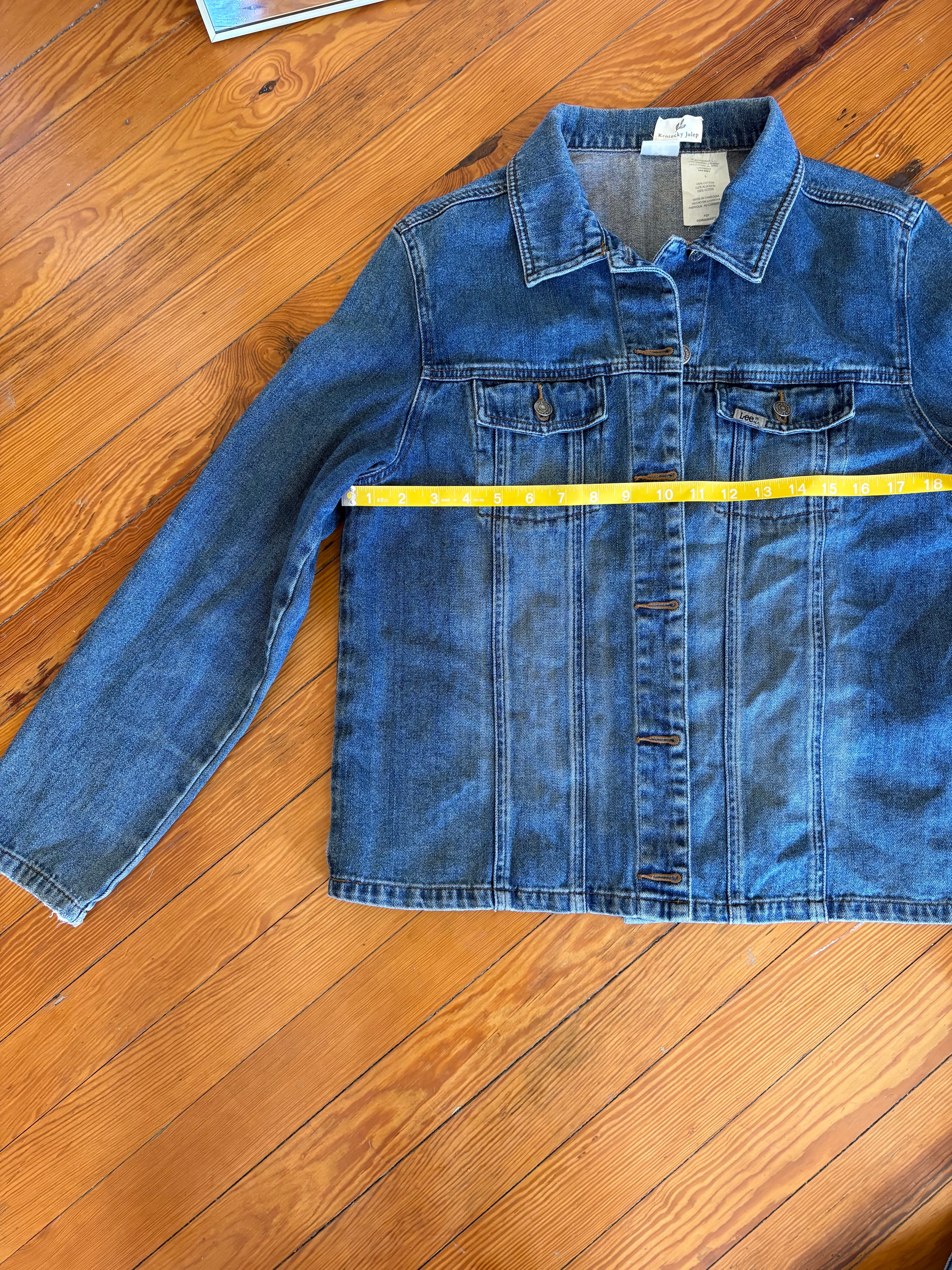Medium Upcycled Antique Patchwork Denim Jacket