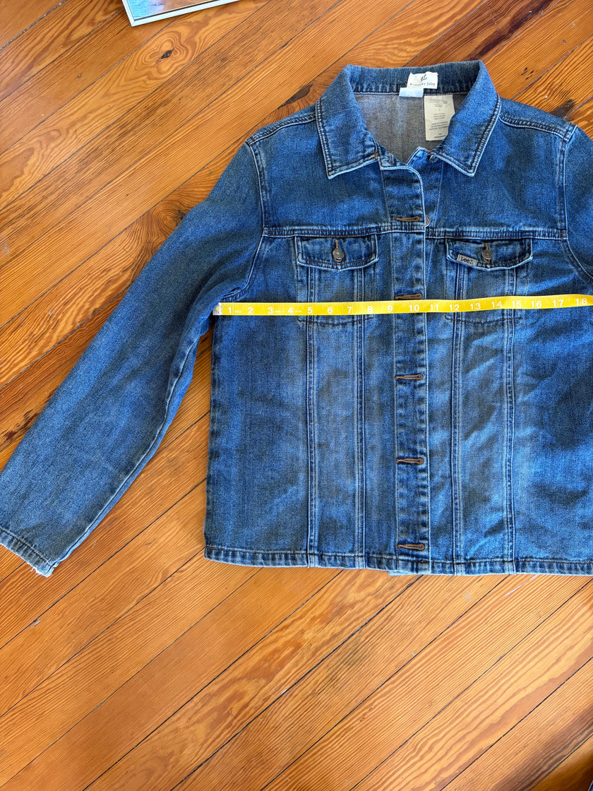 Medium Upcycled Antique Patchwork Denim Jacket