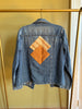 Medium Upcycled Antique Patchwork Denim Jacket