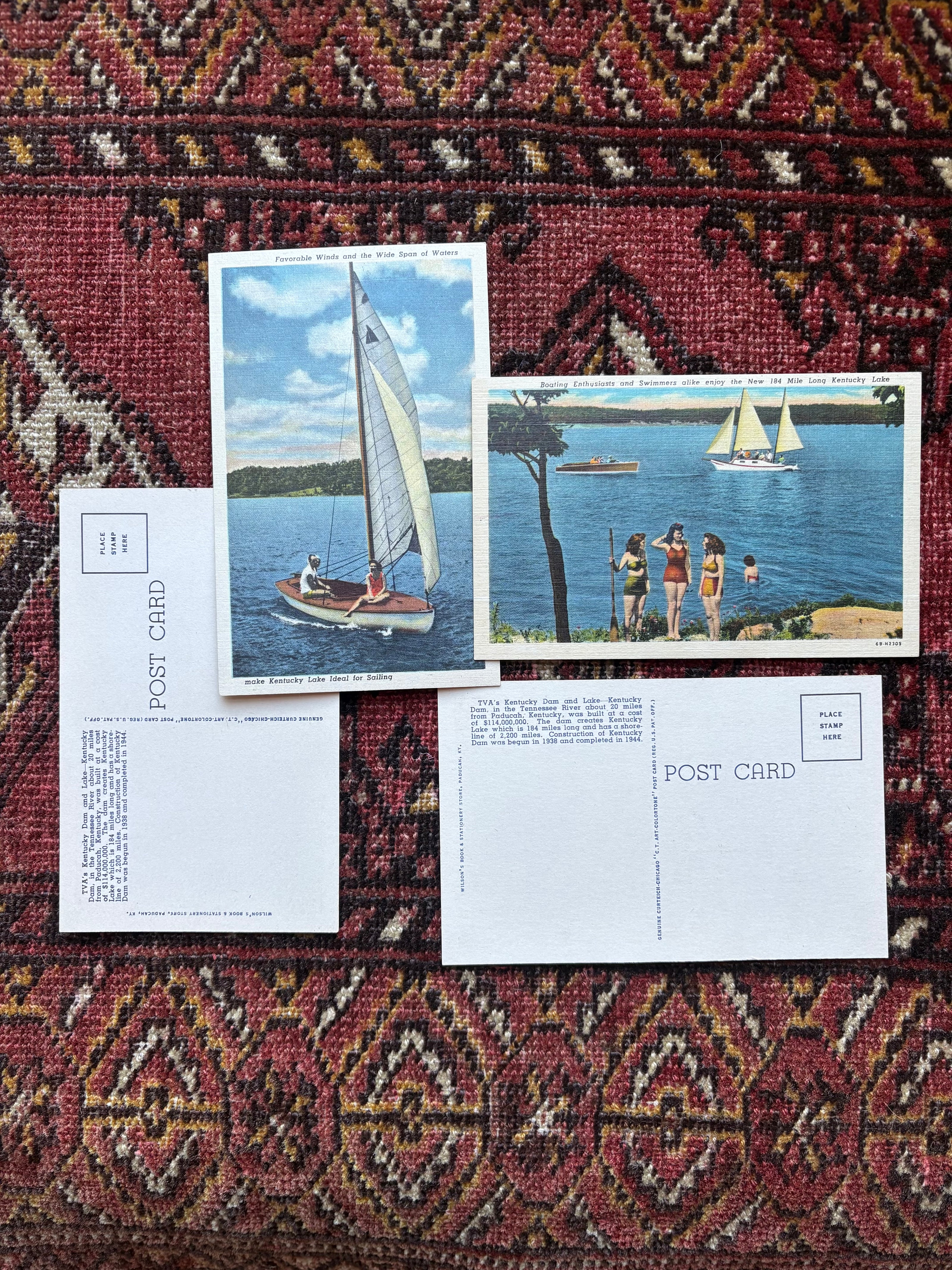 Vintage Kentucky Lake Postcards