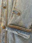 XL Upycled Antique Patchwork Denim Jacket