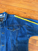XL Upycled Antique Patchwork Denim Jacket