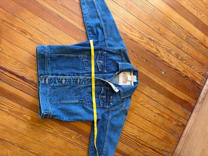 XXS Upycled Antique Patchwork Denim Coca-Cola Jacket