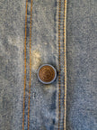 XL Upycled Antique Patchwork Denim Jacket