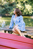 The Boat Dress in Delft Blue