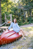 The Boat Dress in Delft Blue