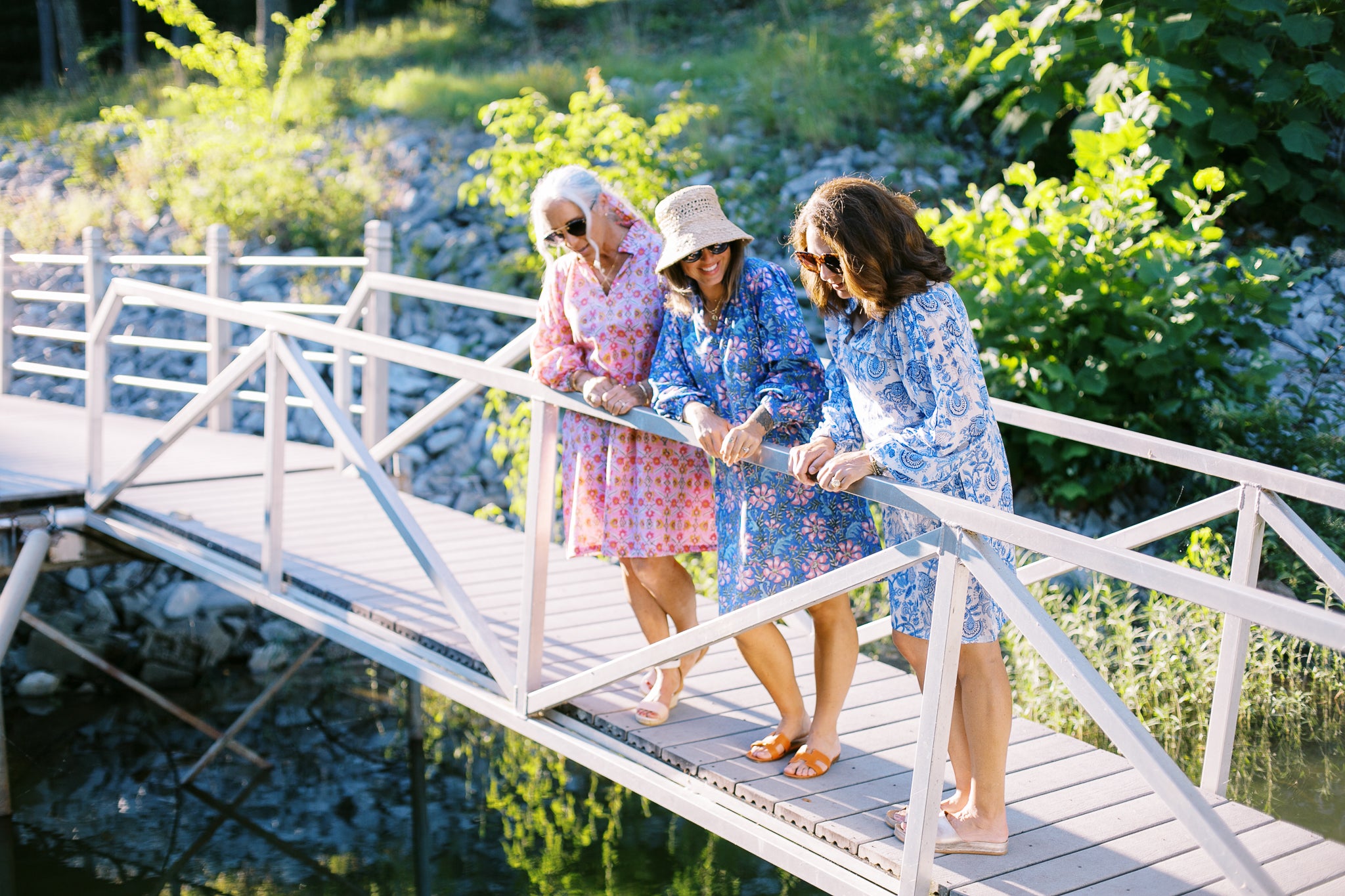 The Boat Dress in Delft Blue