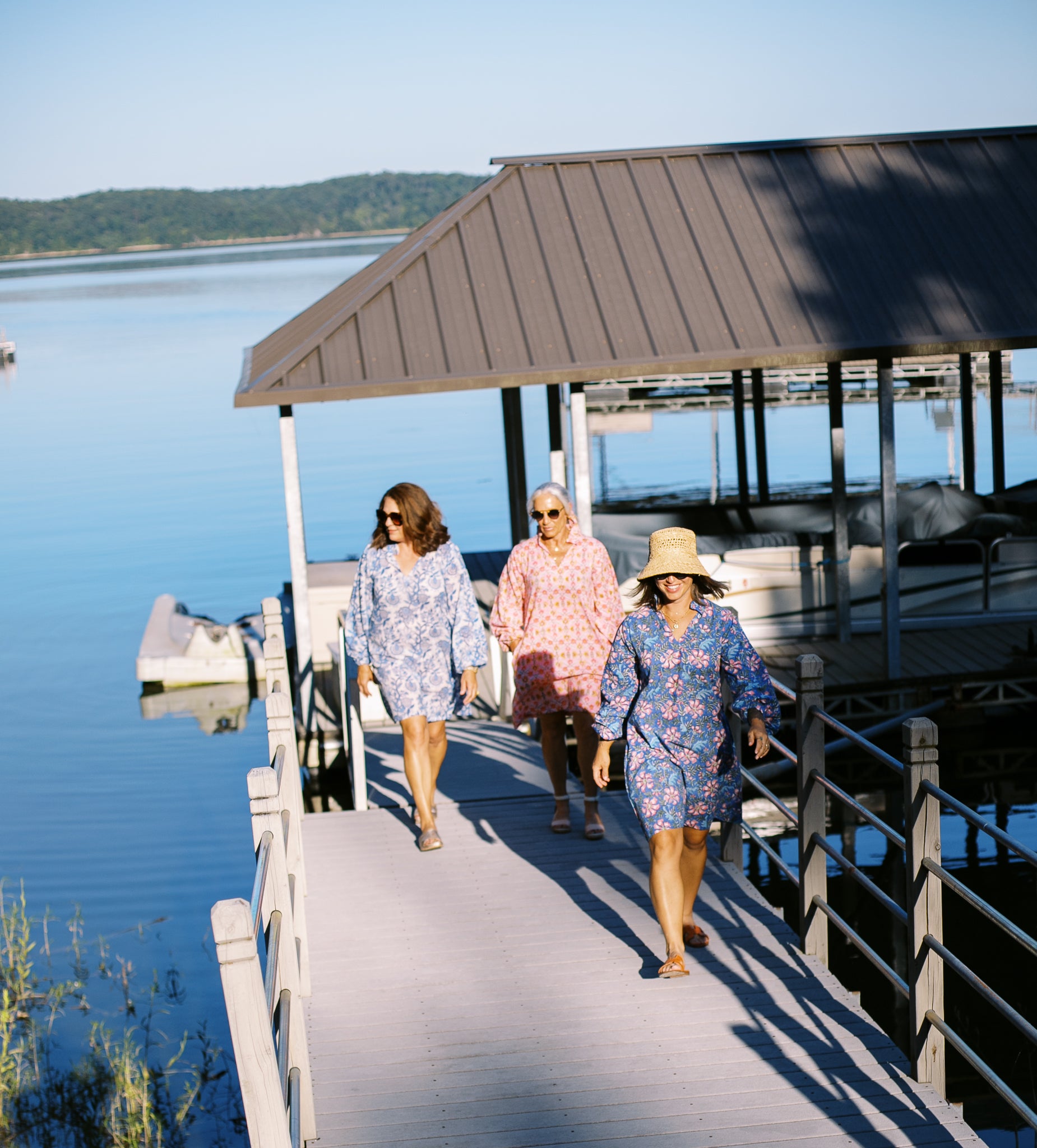 The Boat Dress in Bluebonnet