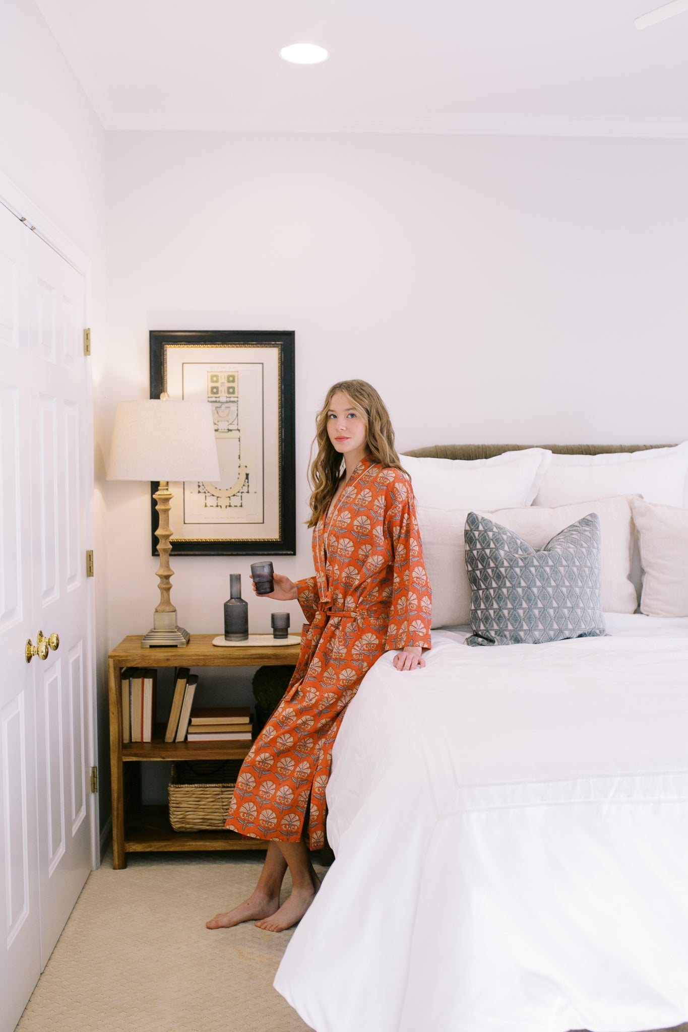 The Hemingway Robe in Winterberry