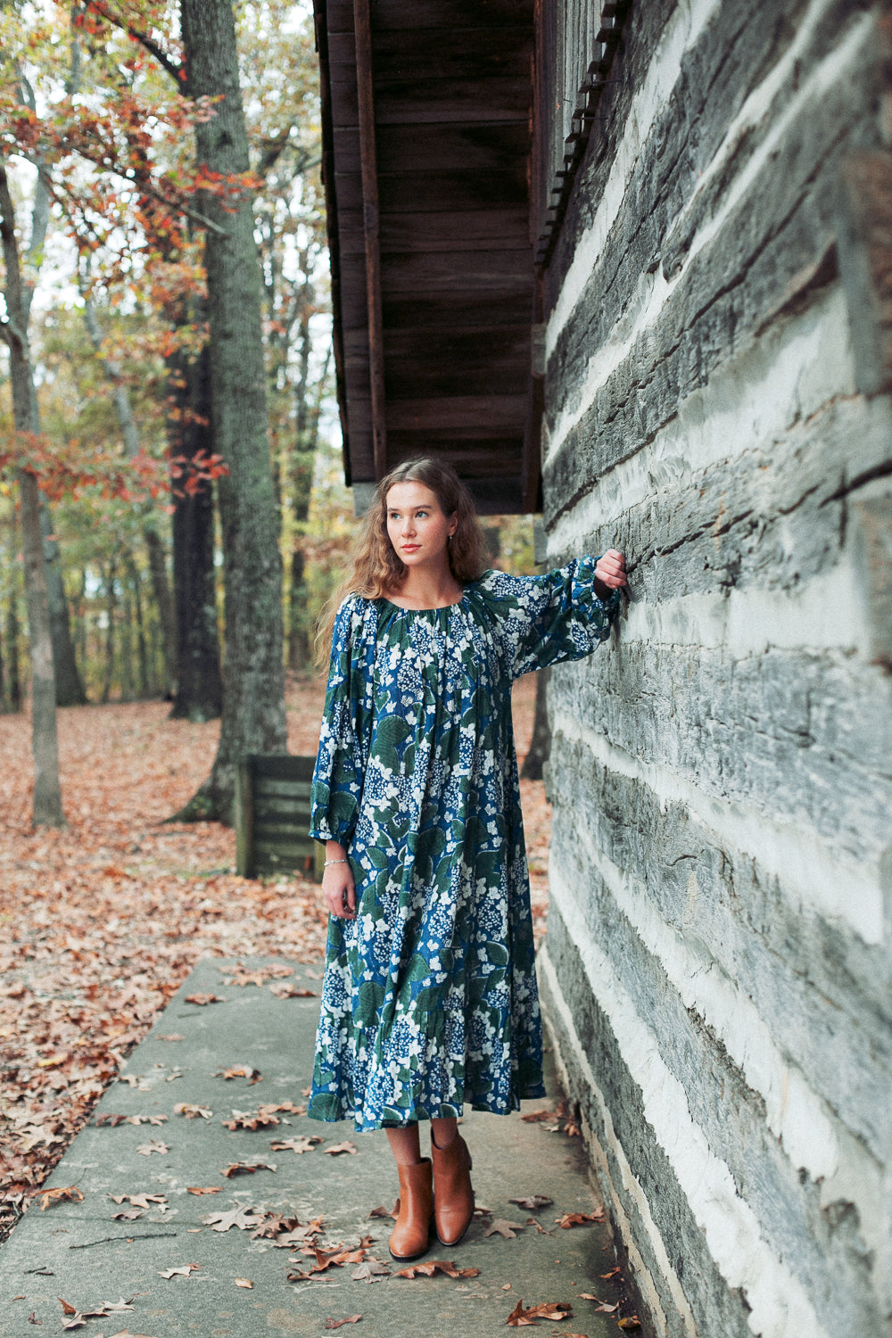 The Lincoln Dress in Hydrangea