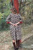 The Loretta Duster Dress in Reversible Cranberry