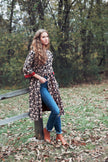 The Loretta Duster Dress in Reversible Cranberry